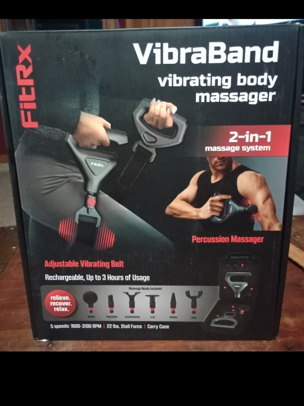 VibraBand Vibrating Body Massager - Black